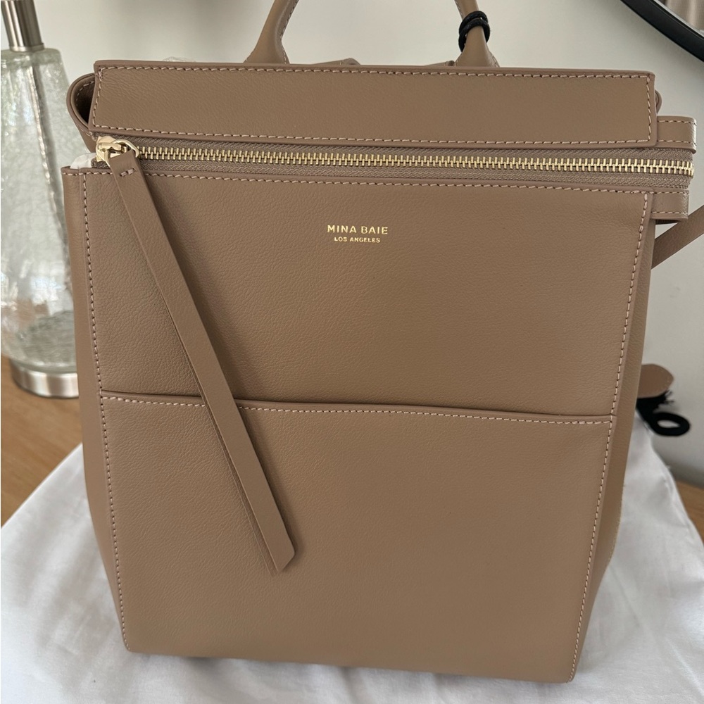 MINA BAIE Harper Mini Leather Backpack. Great fall color! Love all the pockets!
